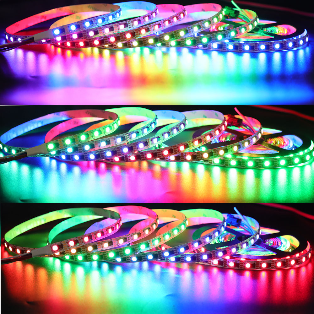 UL-Listed Addressable RGB LED Strip Lights - CS1908 IC DC12V Breakpoint Continue LED Strips UL-Listed Addressable RGB LED Strip Lights - CS1908 IC DC12V Breakpoint Continue LED Strips